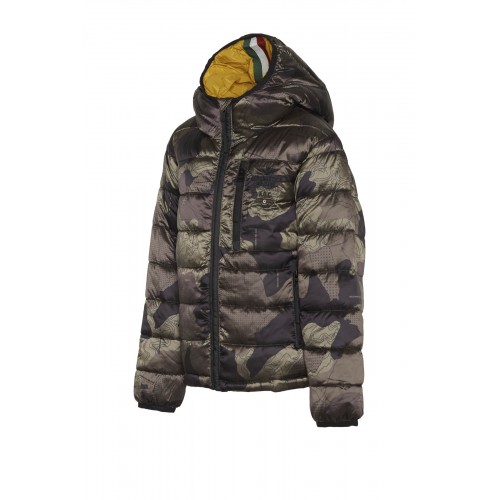 Kids padded camouflage jacket